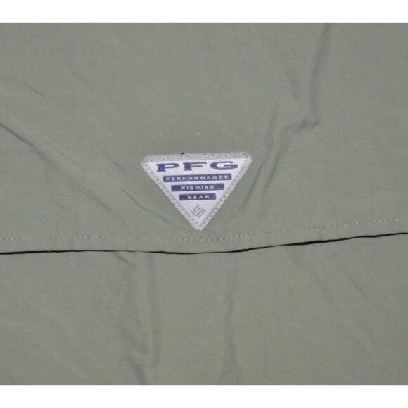 Columbia PFG Men's Sage Green Long Roll Tab Sleeves Button Front Shirt Size 2XL - Picture 10 of 14